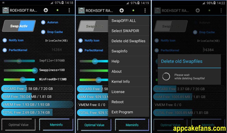 Increase RAM on Android using ROEHSOFT RAM Expander